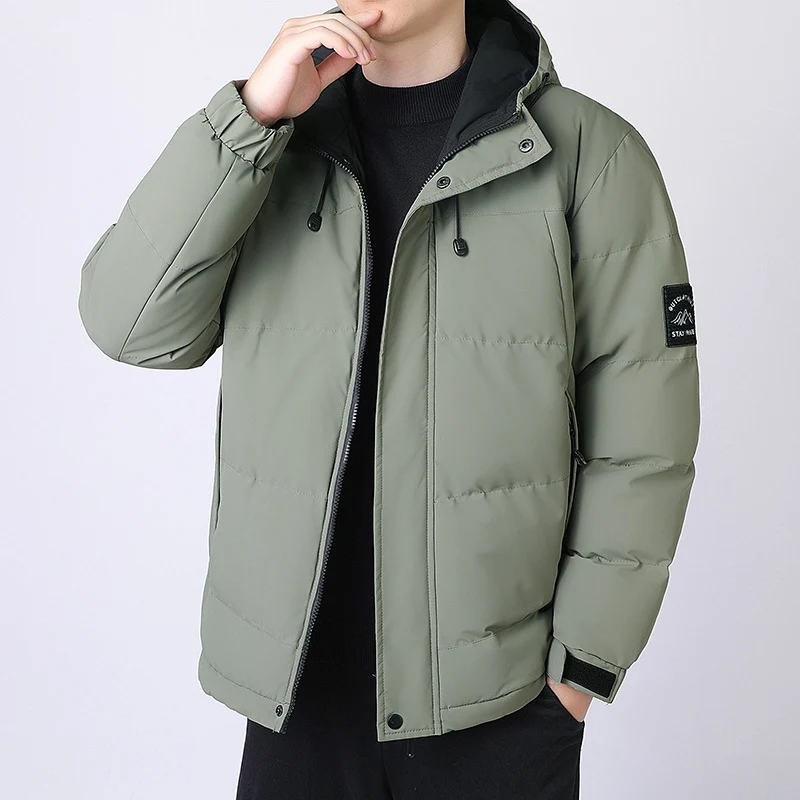 Herren Kapuzen-Steppjacke mit Thermofutter und verstellbarem Saum Drune