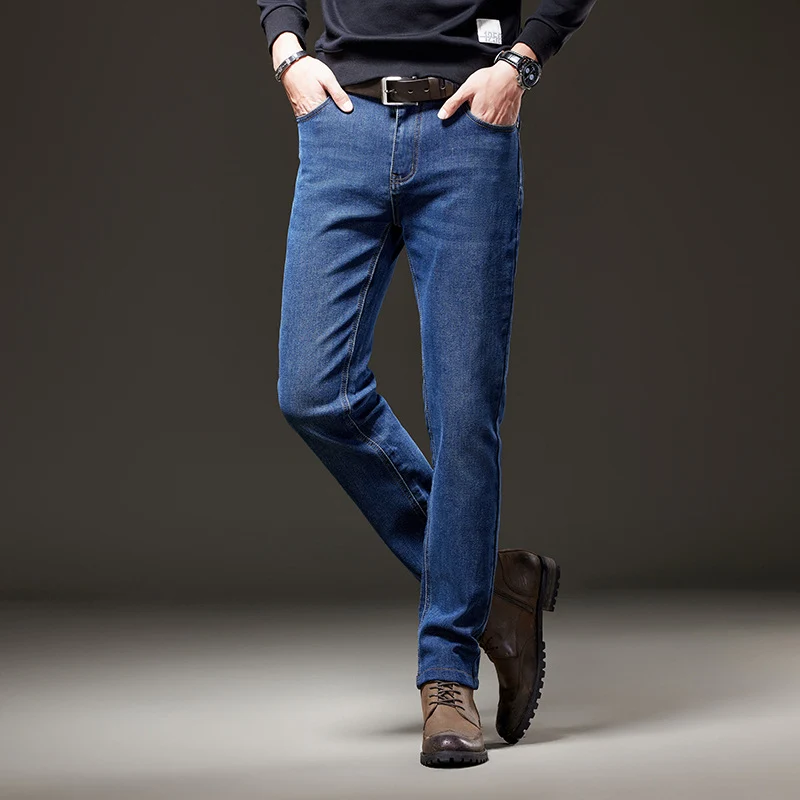 Herren Jeans im geraden Schnitt aus Stretch-Denim mit klassischem fünf‑Taschen‑Schnitt Drune