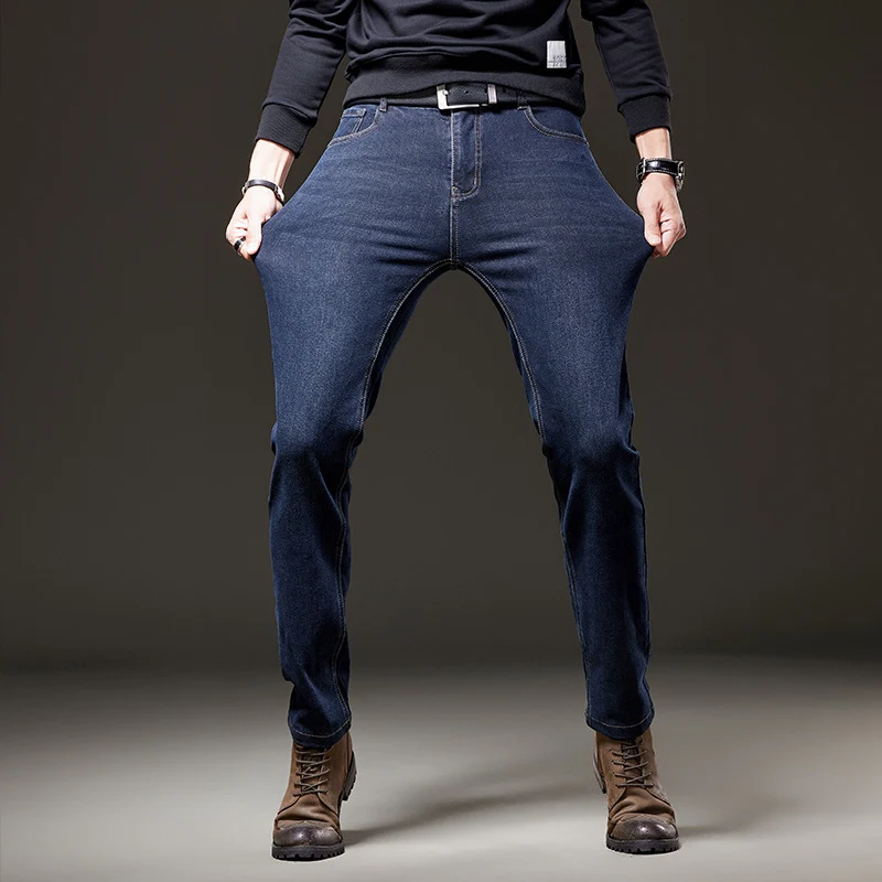 Herren Jeans im geraden Schnitt aus Stretch-Denim mit klassischem fünf‑Taschen‑Schnitt Drune