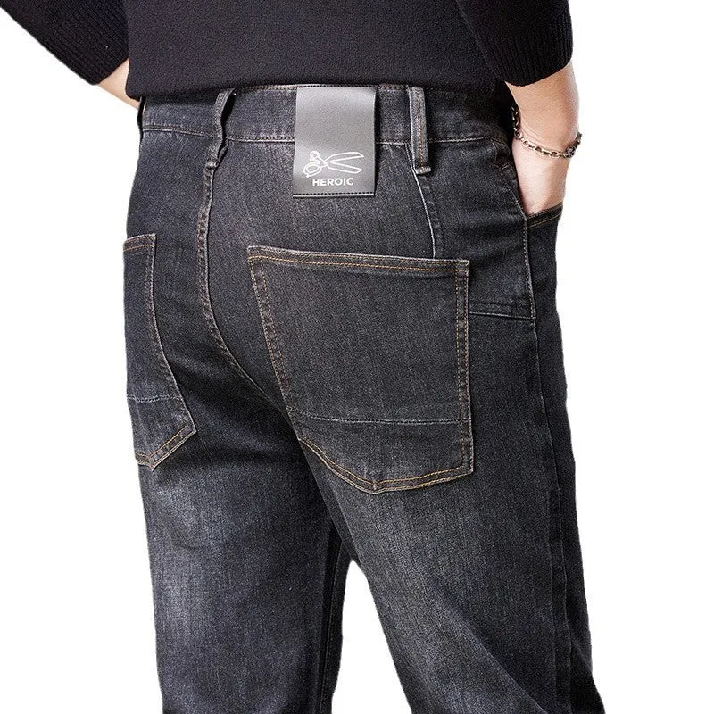 Herren Jeans im geraden Schnitt aus Stretch-Denim mit klassischem fünf‑Taschen‑Schnitt Drune