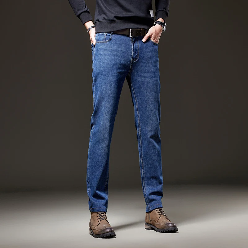 Herren Jeans im geraden Schnitt aus Stretch-Denim mit klassischem fünf‑Taschen‑Schnitt Drune