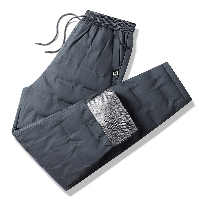 Herren Gepolsterte Thermohose mit Steppung, elastischem Bund und Reißverschlusstaschen Drune