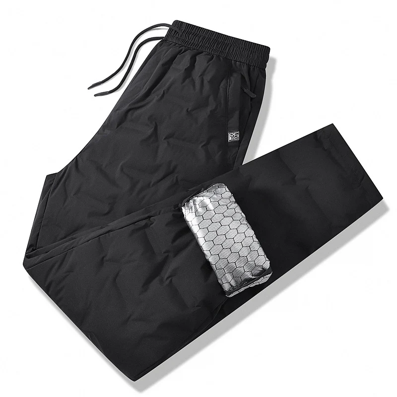 Herren Gepolsterte Thermohose mit Steppung, elastischem Bund und Reißverschlusstaschen Drune