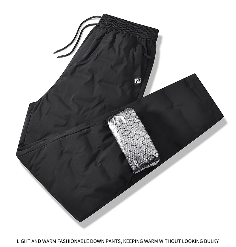 Herren Gepolsterte Thermohose mit Steppung, elastischem Bund und Reißverschlusstaschen Drune