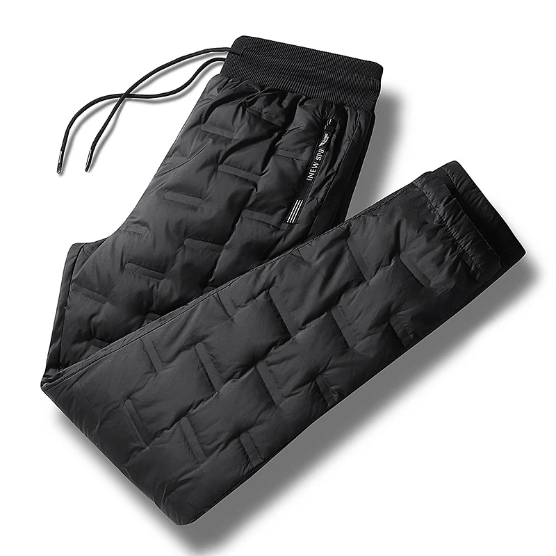 Herren Gepolsterte Thermohose mit Steppung, elastischem Bund und Reißverschlusstaschen Drune