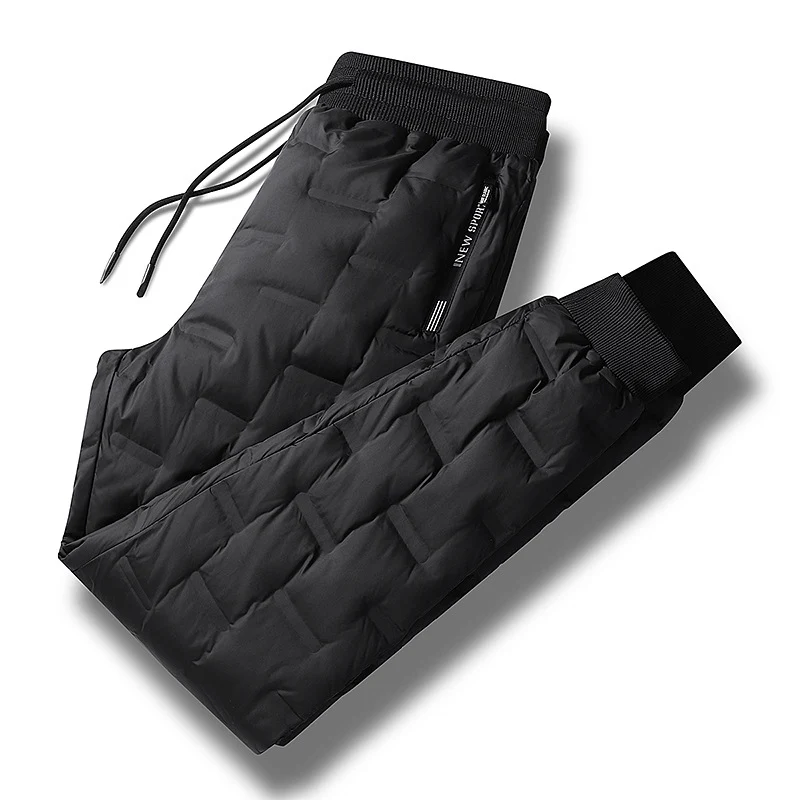 Herren Gepolsterte Thermohose mit Steppung, elastischem Bund und Reißverschlusstaschen Drune