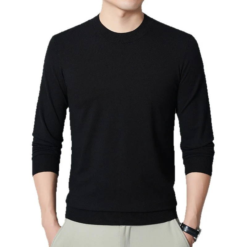 Herren Feiner Rundhalspullover aus Feinstrick mit schmaler Silhouette Drune