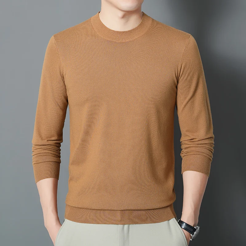 Herren Feiner Rundhalspullover aus Feinstrick mit schmaler Silhouette Drune