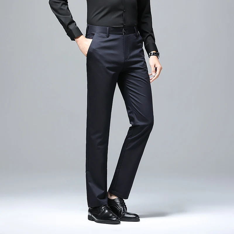 Herren Elegante Slim‑Fit Chino‑Hose mit Bügelfalte und Stretchkomfort Drune