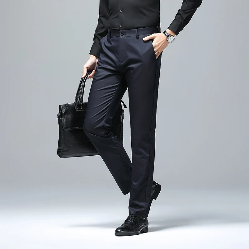 Herren Elegante Slim‑Fit Chino‑Hose mit Bügelfalte und Stretchkomfort Drune