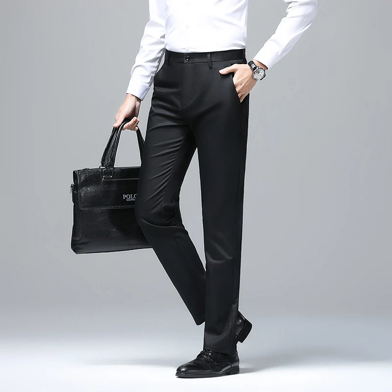 Herren Elegante Slim‑Fit Chino‑Hose mit Bügelfalte und Stretchkomfort Drune