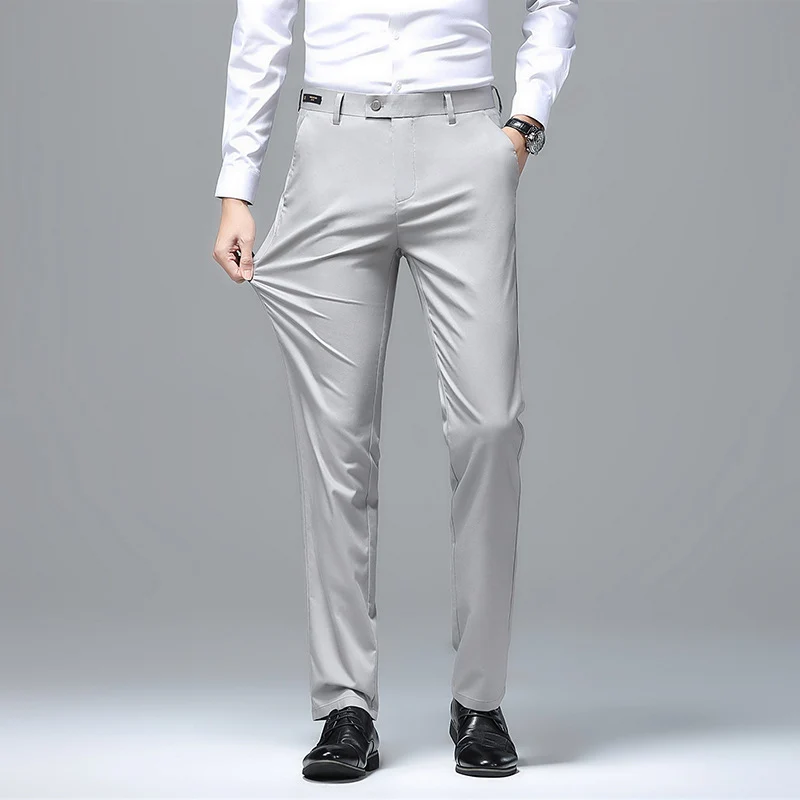 Herren Elegante Business-Chino mit Stretchkomfort und schlankem Bügelsaum Drune