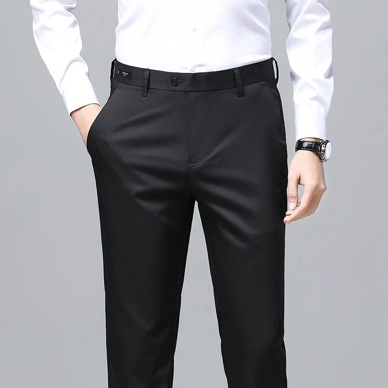 Herren Elegante Business-Chino mit Stretchkomfort und schlankem Bügelsaum Drune