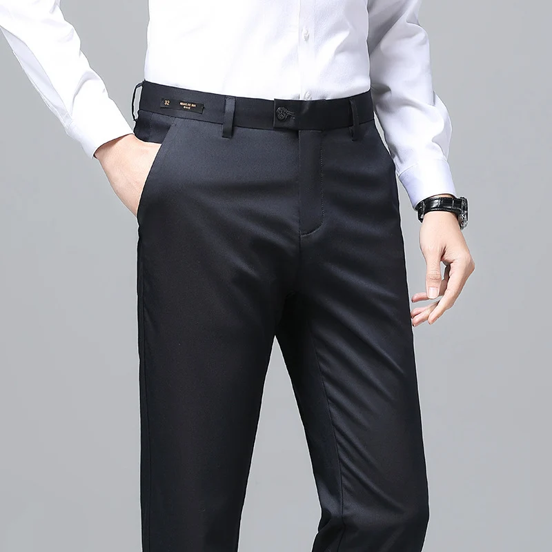 Herren Elegante Business-Chino mit Stretchkomfort und schlankem Bügelsaum Drune