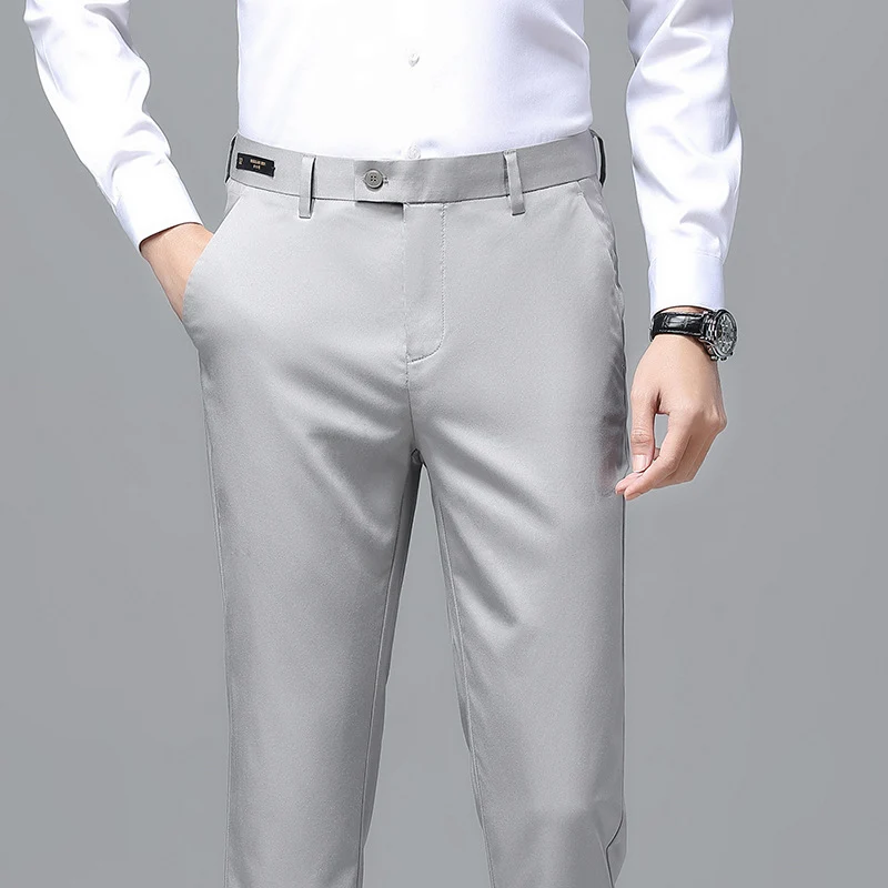 Herren Elegante Business-Chino mit Stretchkomfort und schlankem Bügelsaum Drune