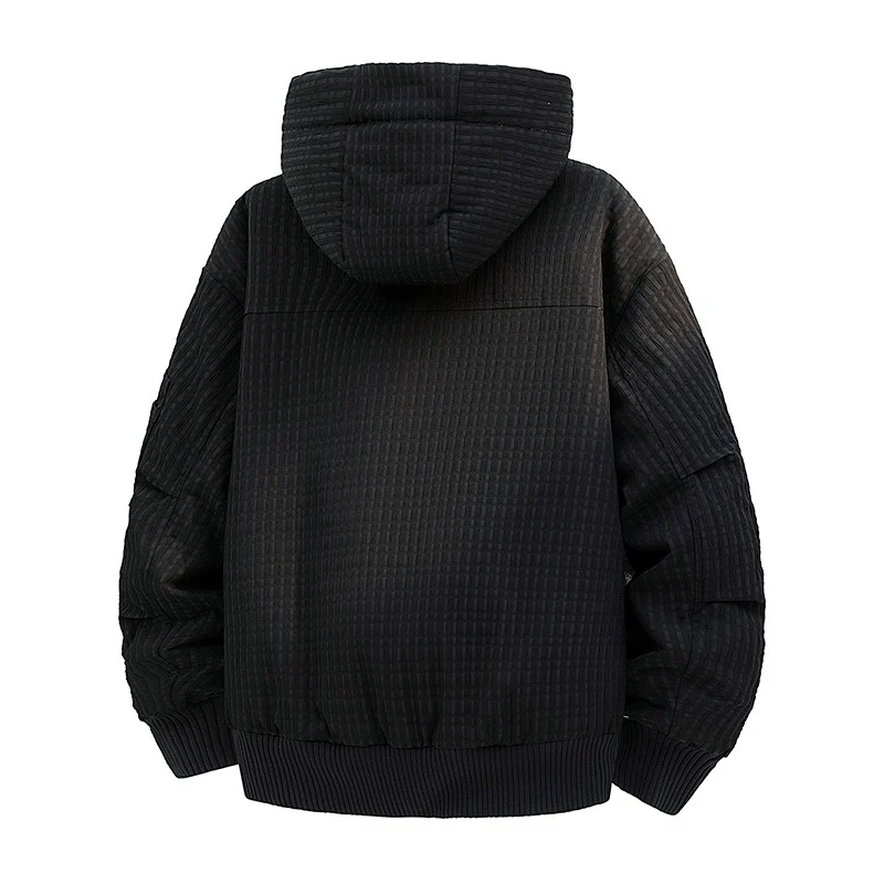Damen Gefütterte Teddy-Fleece Bomberjacke mit Kapuze und feiner Steppstruktur Drune