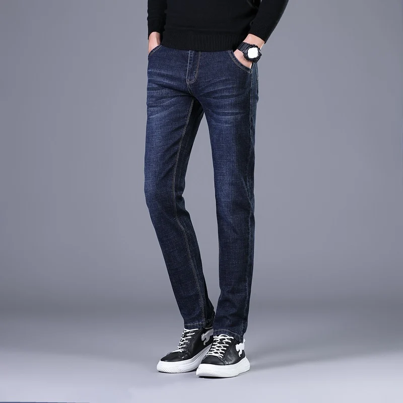 Damen Elastische Slim‑Straight-Jeans mit hohem Komfortbund Drune