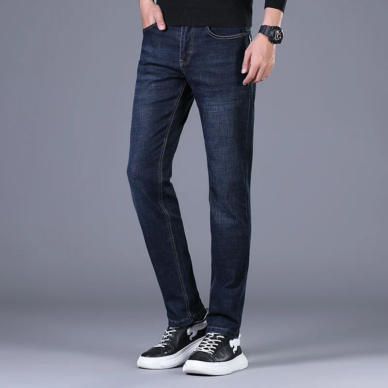 Damen Elastische Slim‑Straight-Jeans mit hohem Komfortbund Drune