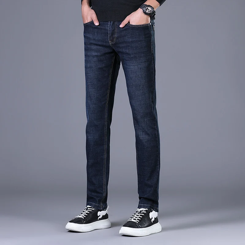 Damen Elastische Slim‑Straight-Jeans mit hohem Komfortbund Drune