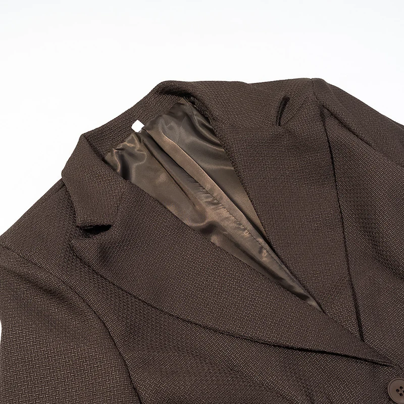 Damen Taillierter Blazer mit geraffter Taillenpartie und strukturierter Weboptik Drune