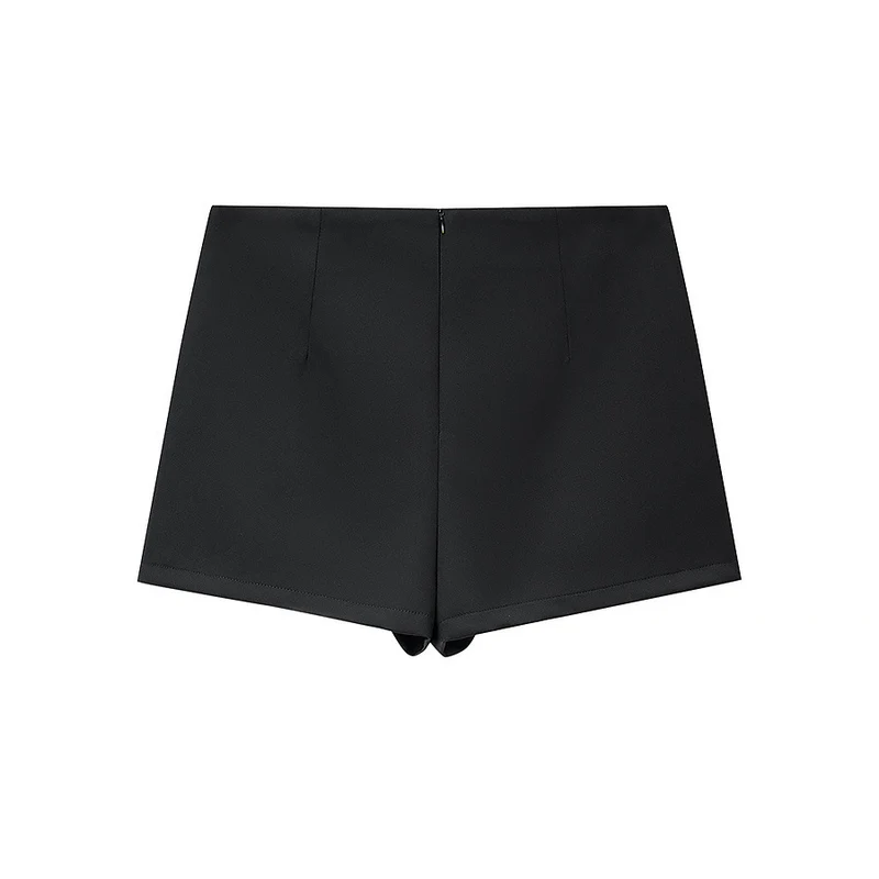 Damen Taillierte Blazerjacke mit Stehkragen und passendem Shorts-Rock Set Drune