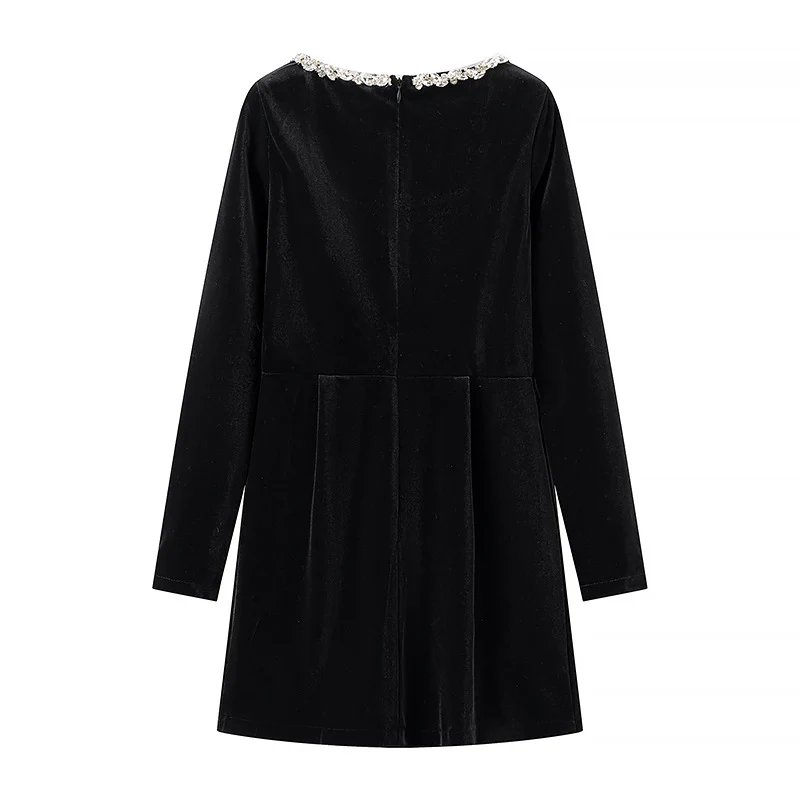 Damen Samt-Minikleid Drune