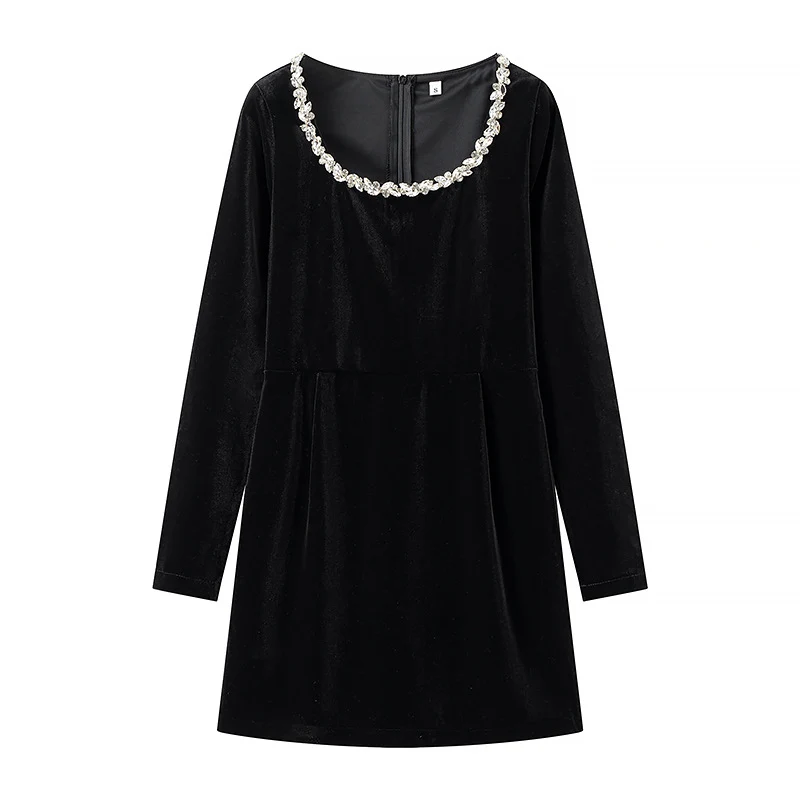 Damen Samt-Minikleid Drune