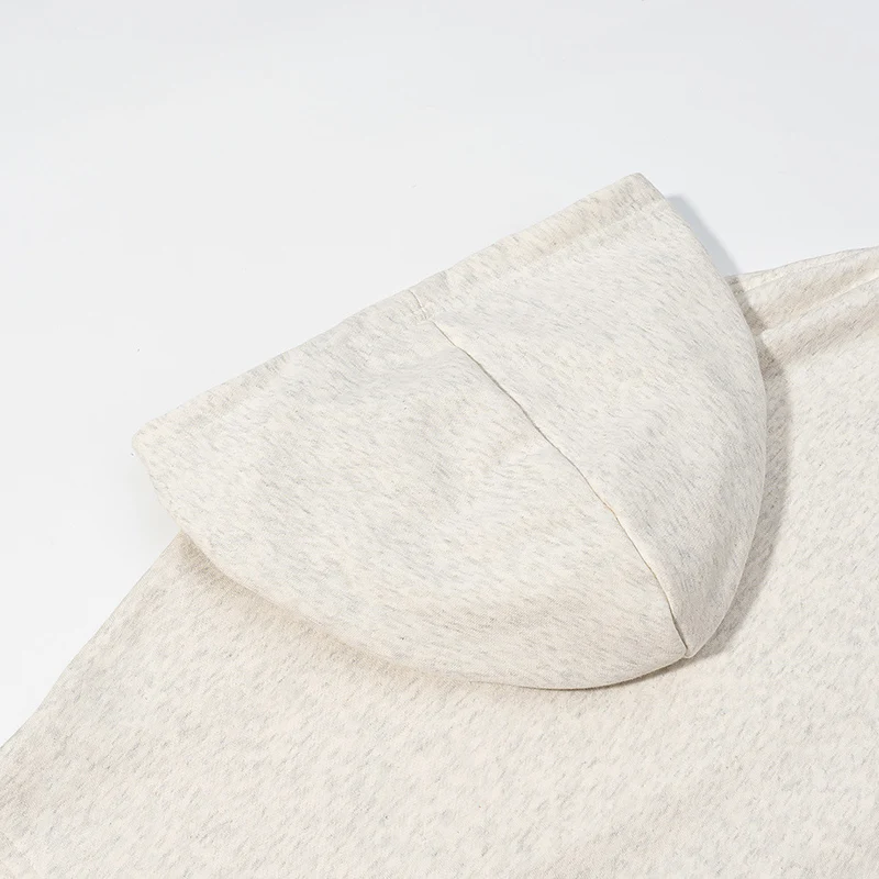 Damen Oversize‑Kapuzenpullover mit Leo‑Futter, Used‑Details und Kängurutasche Drune