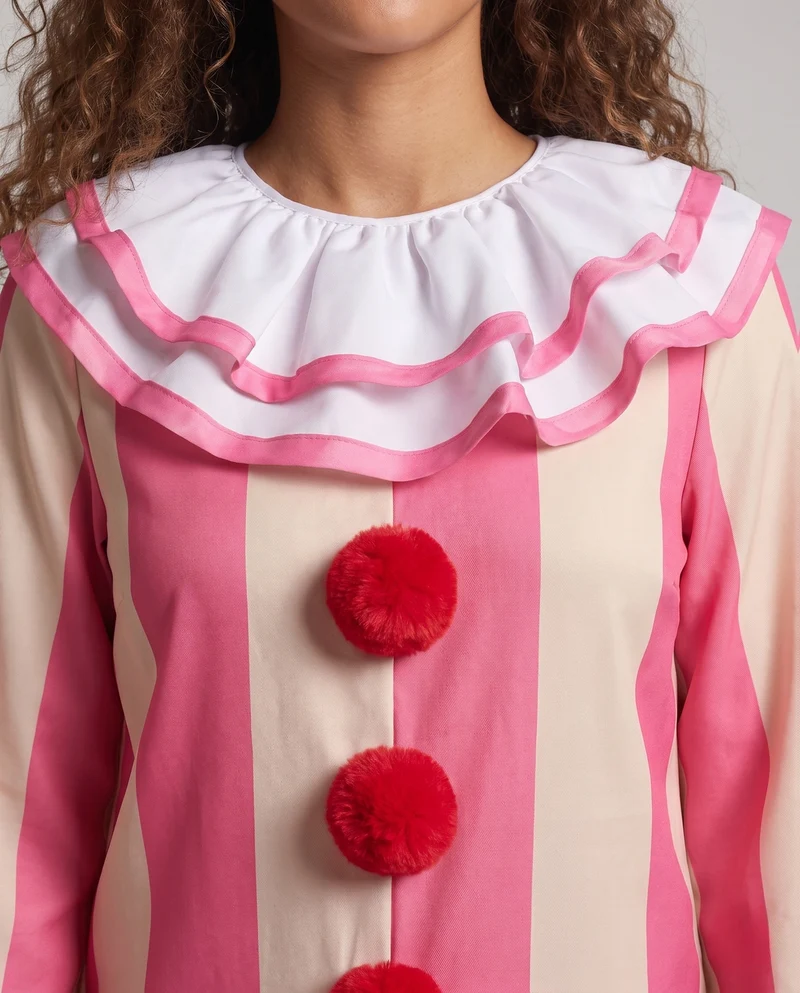 Damen Clownoverall mit fröhlichen Farben und verspieltem Design Drune