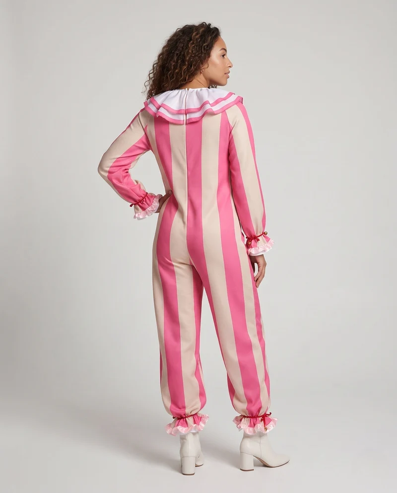 Damen Clownoverall mit fröhlichen Farben und verspieltem Design Drune
