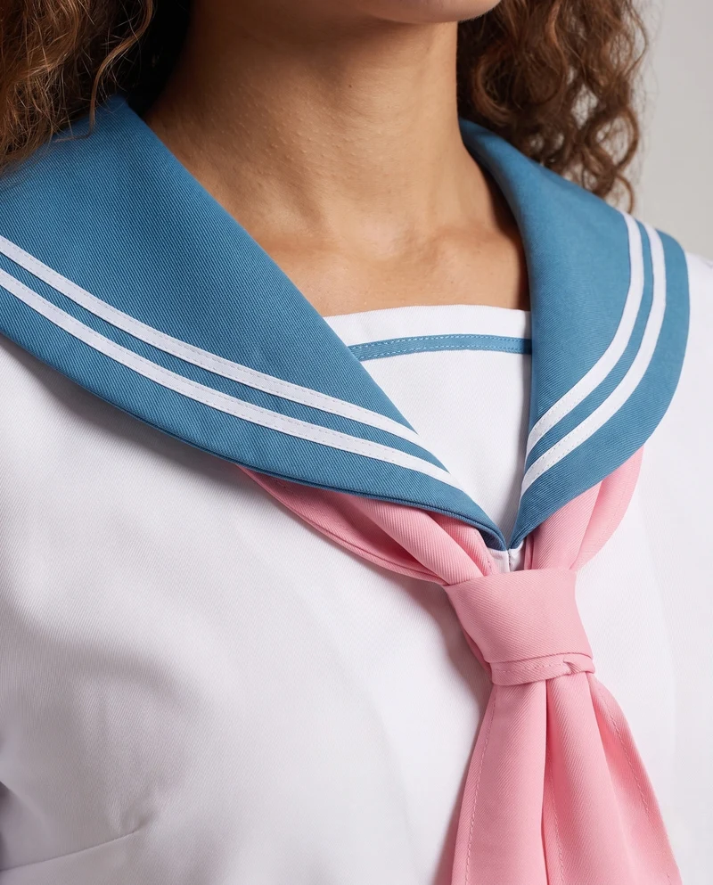 Damen Cosplay-Kleid mit detailliertem Bunny-Design und Schuluniform-Elementen Drune
