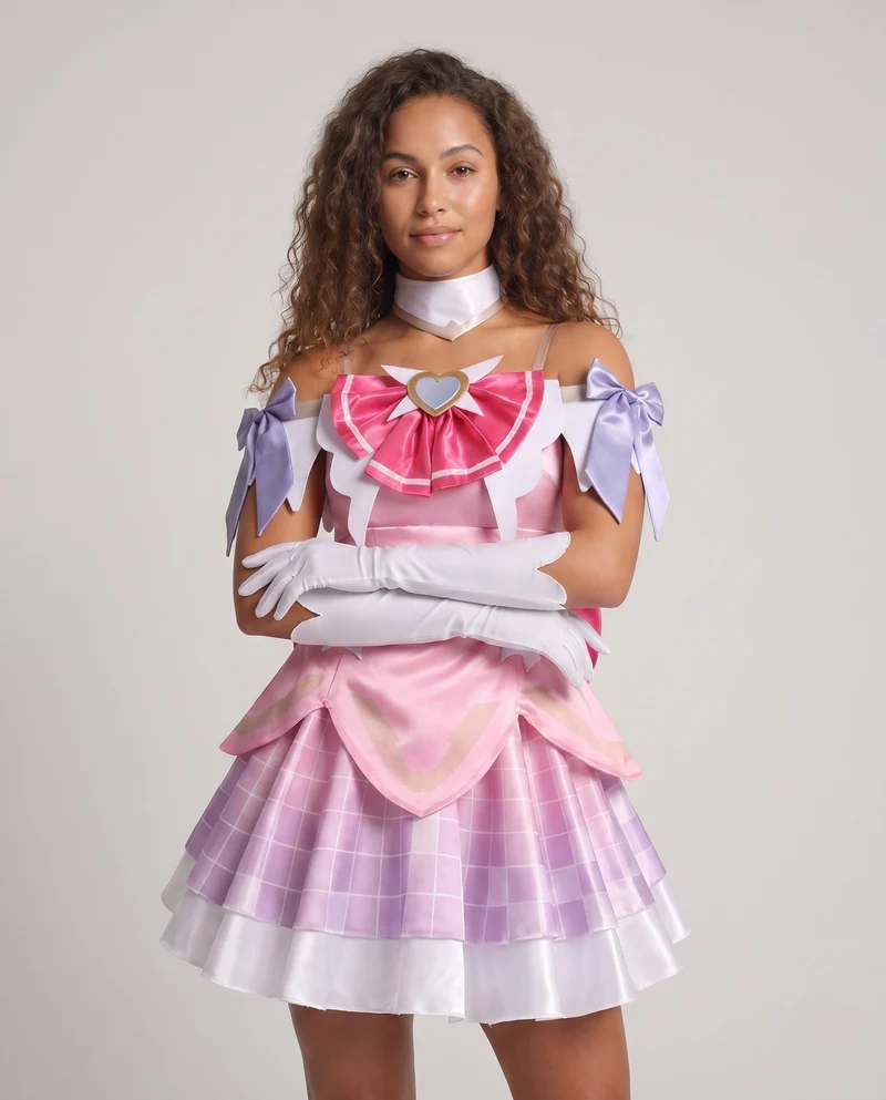 Damen Cosplay-Kleid mit detaillierten Accessoires Drune