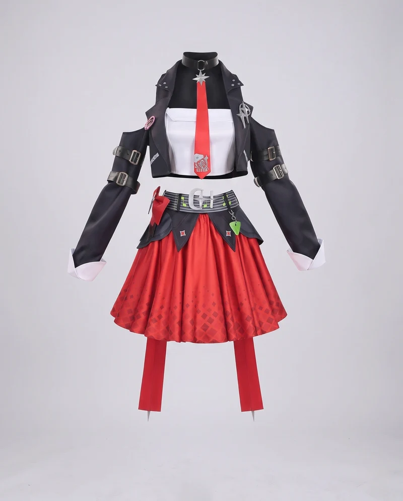 Damen Cosplay-Kleid mit detailverliebtem Design und vielseitigen Accessoires Drune
