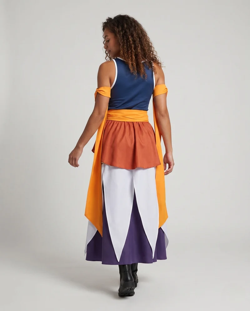 Damen Cosplay-Kleid mit elegantem Design und kunstvollen Akzenten Drune