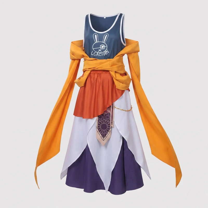 Damen Cosplay-Kleid mit elegantem Design und kunstvollen Akzenten Drune