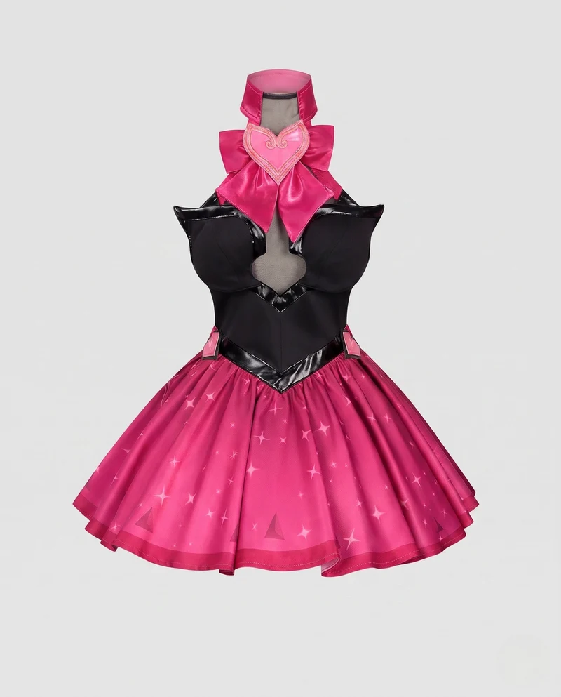 Damen Cosplay-Kleid mit elegantem Schnitt und Accessoires Drune