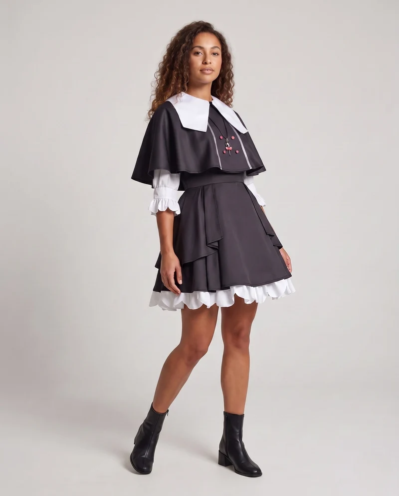 Damen Cosplay-Kleid mit klassischem Design und erstklassigen Accessoires Drune