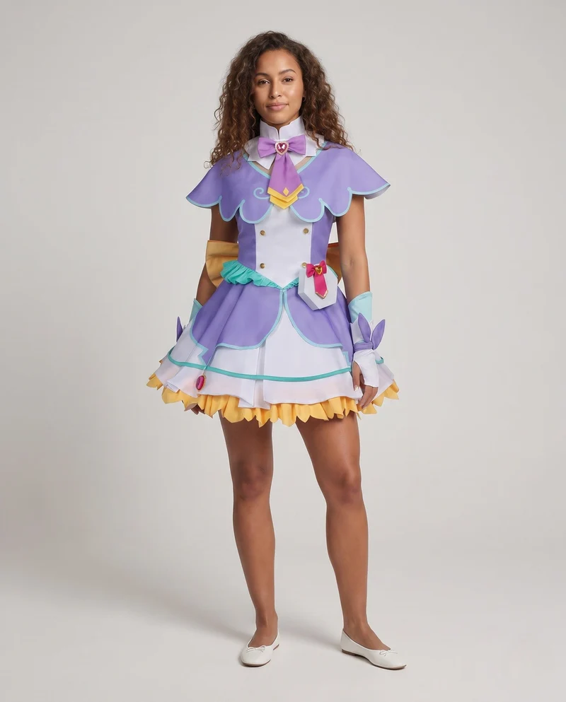 Damen Cosplay-Kleid mit kunstvollen Details und vielseitigen Accessoires Drune