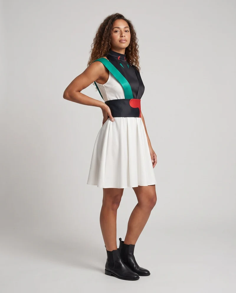 Damen Cosplay-Kleid mit kunstvollen Schnürdetails und elegantem Design Drune