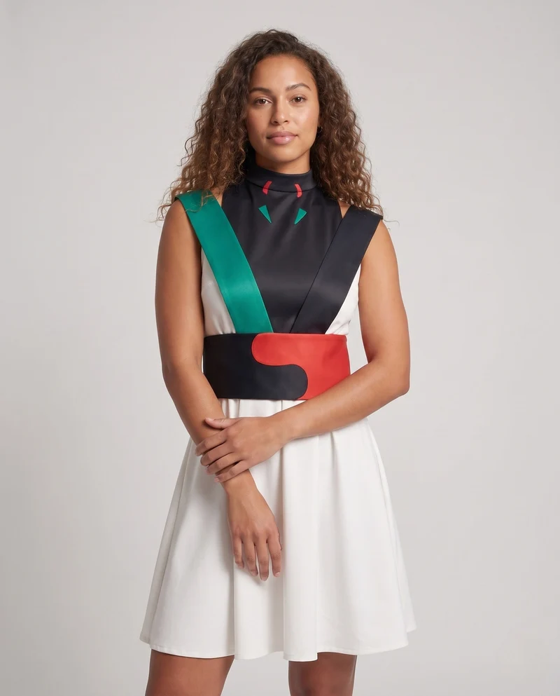 Damen Cosplay-Kleid mit kunstvollen Schnürdetails und elegantem Design Drune