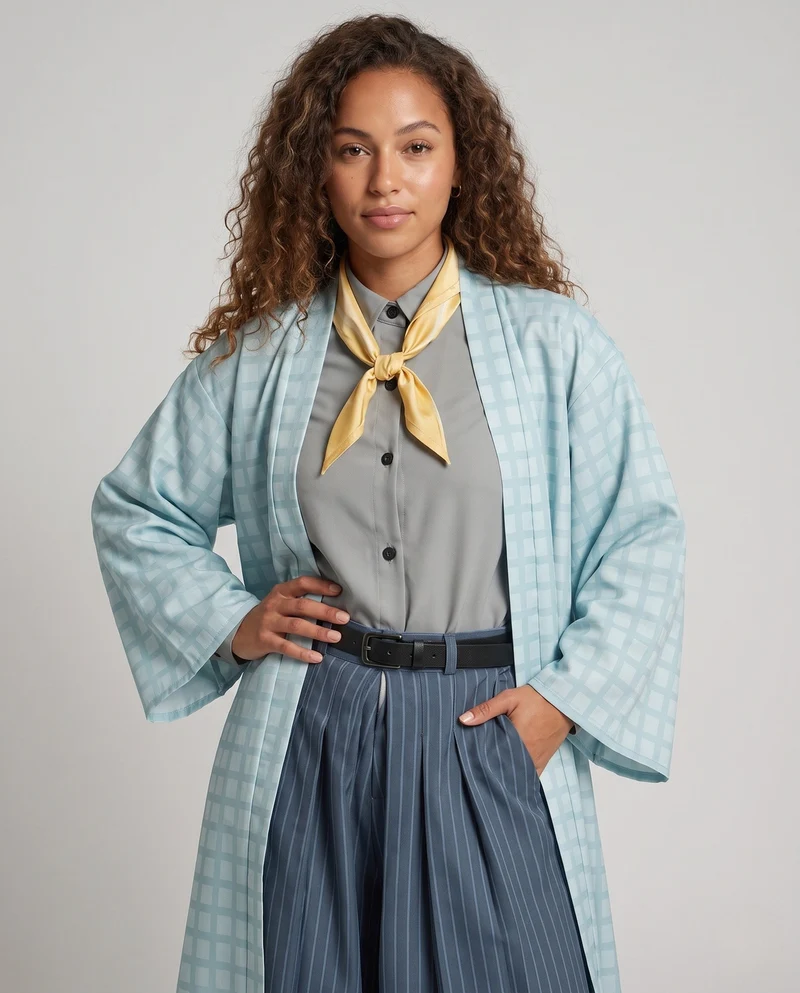 Damen Cosplay-Kleidungsset mit traditionellem Design und vielseitigen Accessoires Drune