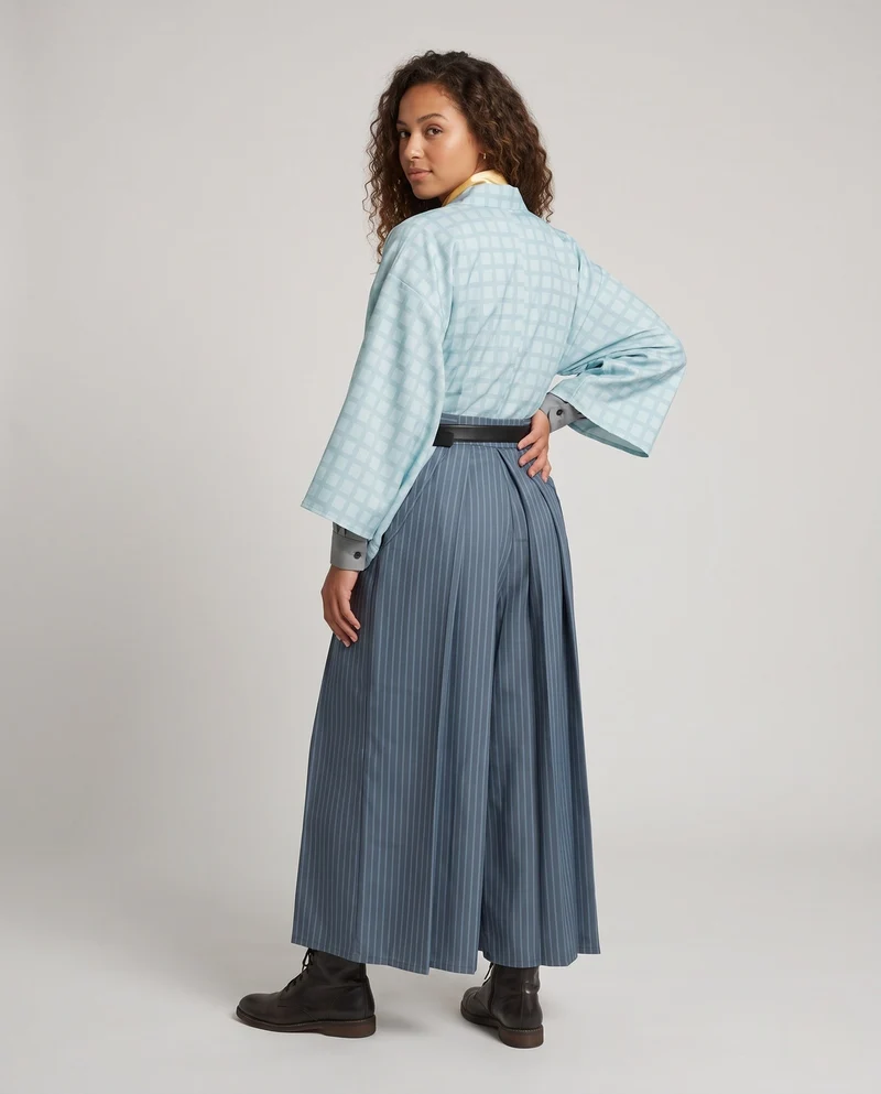 Damen Cosplay-Kleidungsset mit traditionellem Design und vielseitigen Accessoires Drune