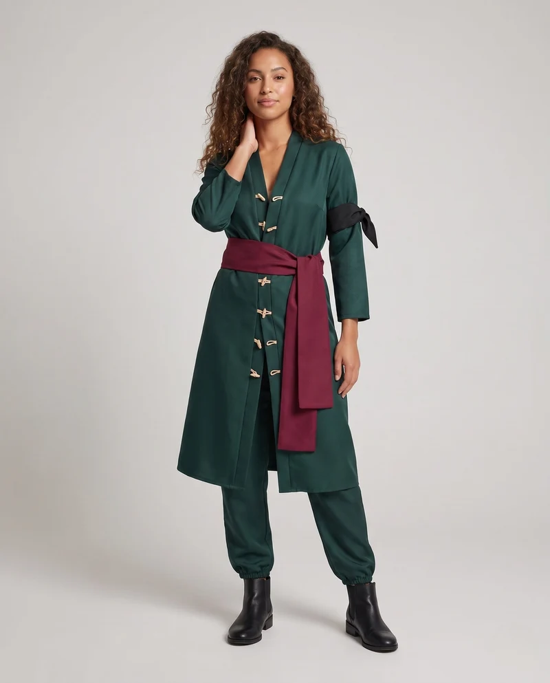 Damen Cosplay-Kostüm mit authentischen Accessoires Drune