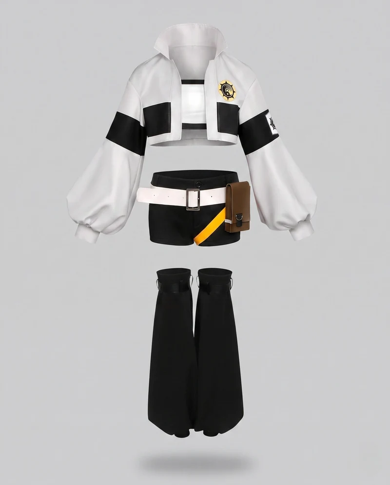 Damen Cosplay-Kostümset mit detailverliebtem Design und vielseitigen Accessoires Drune