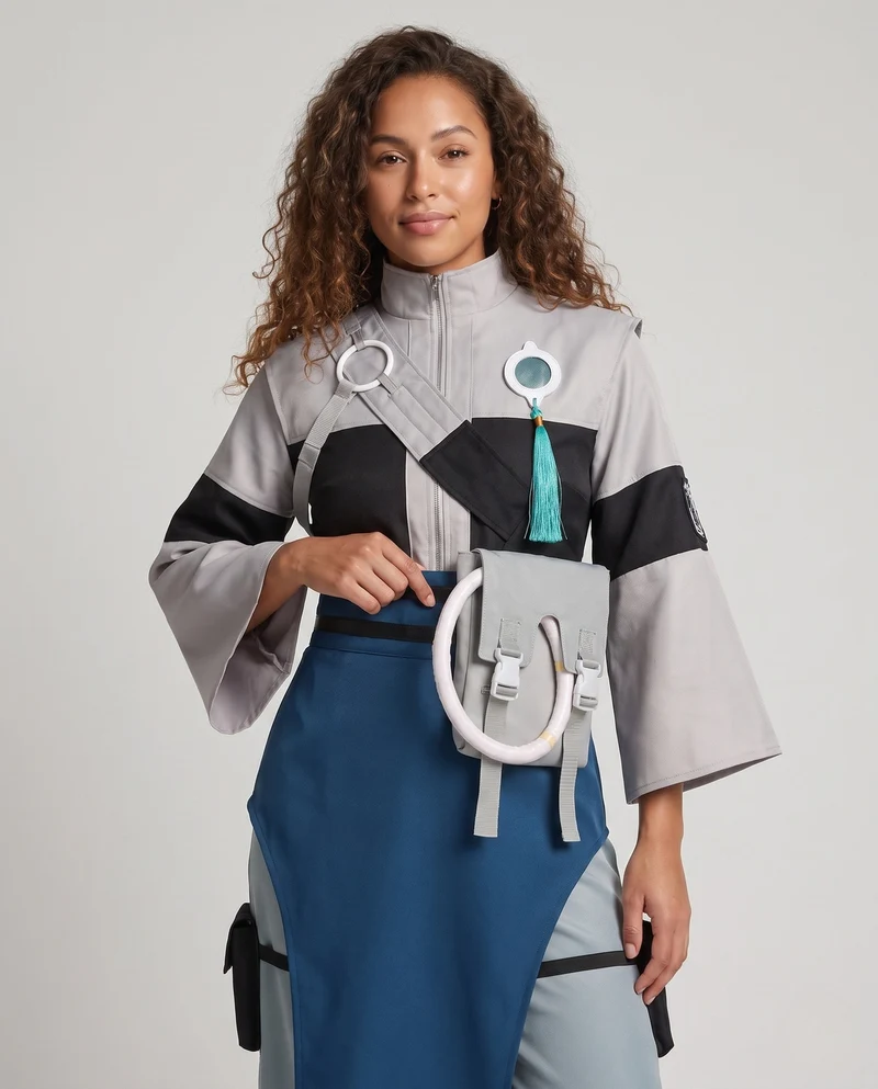 Damen Cosplay-Kostümset mit detailverliebtem Design und Zubehör Drune