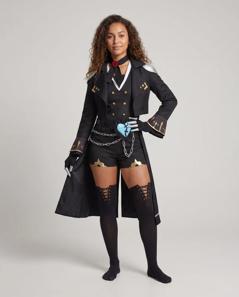 Damen Cosplay-Outfit mit detailverliebter Robe, frechem Schnitt und vielseitigen Accessoires Drune