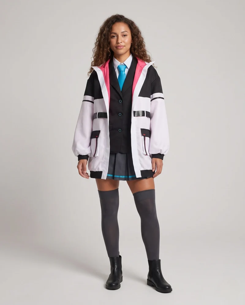 Damen Cosplay-Outfit mit modernem Anzug und stylishen Accessoires Drune