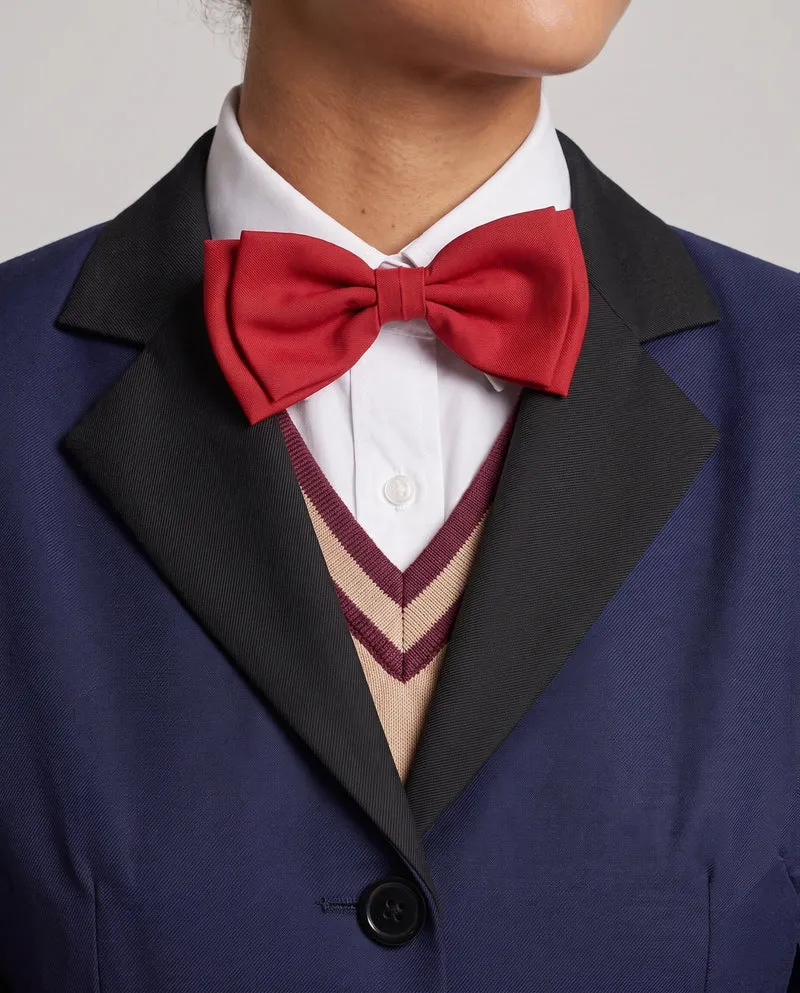 Damen Cosplay-Schuluniform-Set mit Rock, Hemd, Weste und Fliege Drune