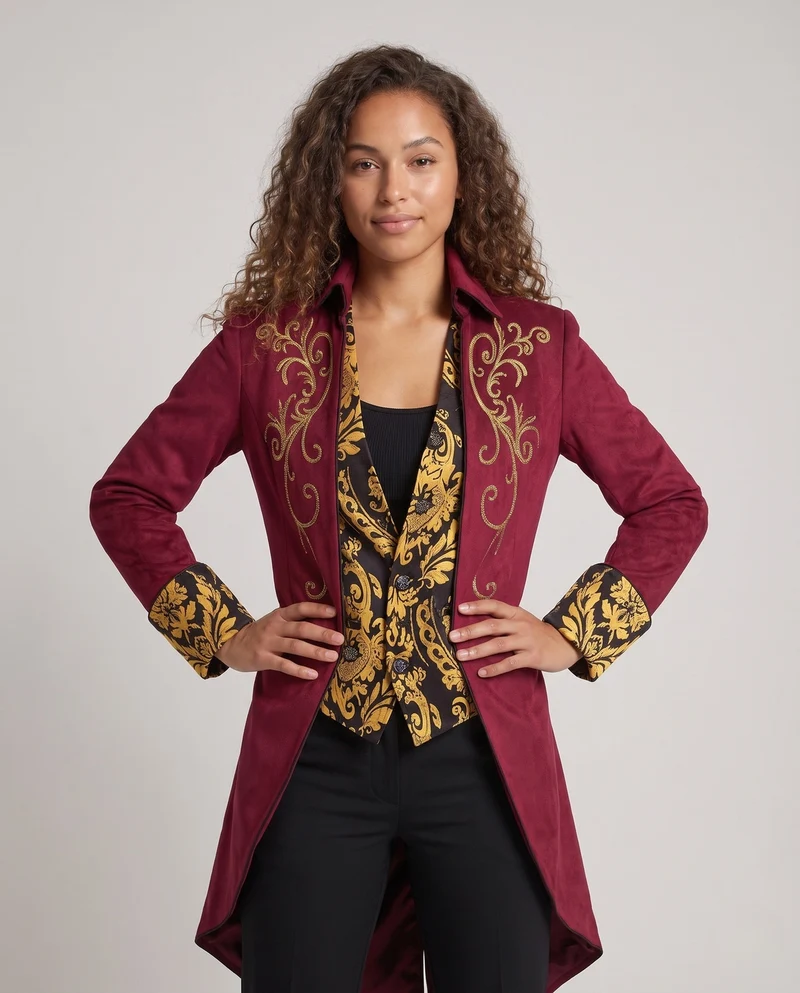 Damen elegante Couture-Jacke Drune