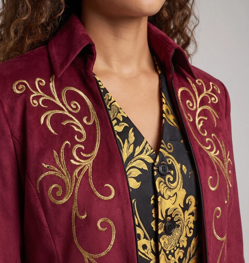 Damen elegante Couture-Jacke Drune